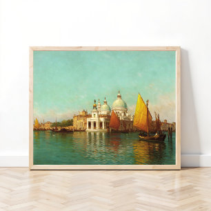 Vid ankomsten till storkanalen, Venedig Poster