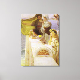 Vid Aphrodite's Cradle av Herr Lawrence Alma Tadem Canvastryck