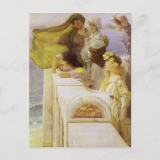 Vid Aphrodite's Cradle av Herr Lawrence Alma Tadem Vykort