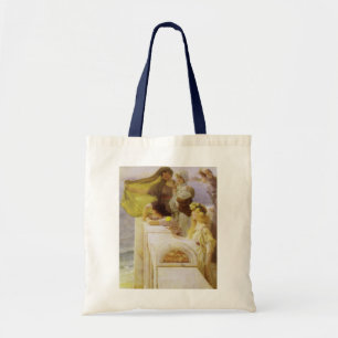 Vid Aphrodites vagga av Sir Lawrence Alma Tadema Tygkasse