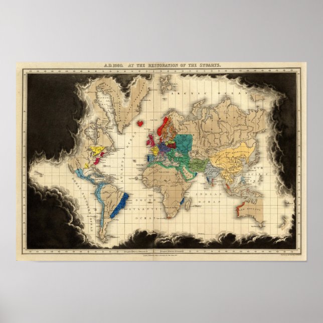 Vid återställande av studierna 1660 AD Poster (Framsidan)