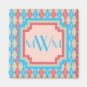 Vid Beach Argyle Magnet