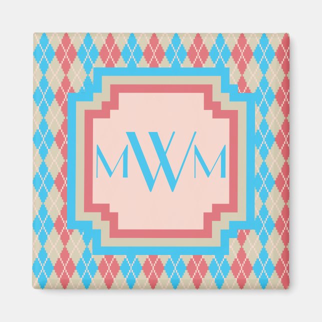 Vid Beach Argyle Magnet (Framsidan)