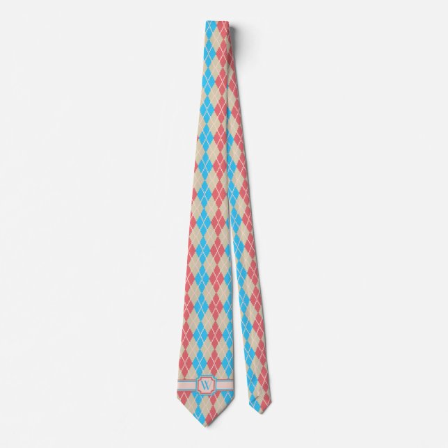 Vid Beach Argyle Manar Neck Tie Slips (Framsida)