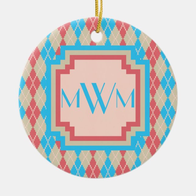 Vid Beach Argyle Ornament (Framsidan)