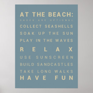 Vid Beach - Beach House Regler Poster