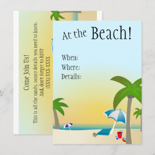 Vid Beach! inbjudan
