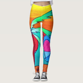 Vid benbalarna leggings