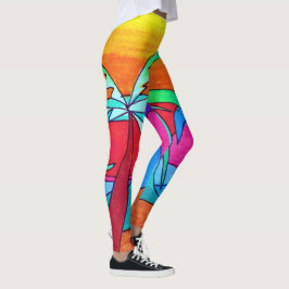 Vid benbalarna leggings