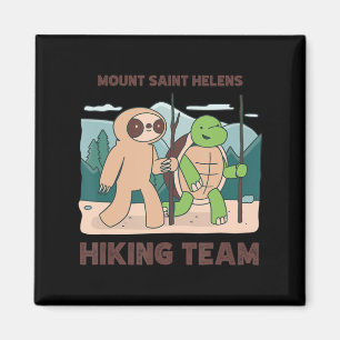 Vid berget Saint Helens vandringslag för klättring Magnet