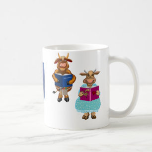 Vid bibliotek kaffemugg