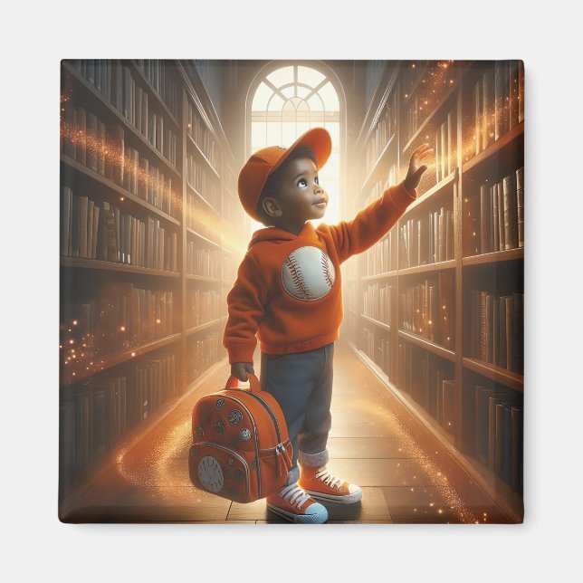 Vid Bibliotek - Orange Magnet (Framsidan)