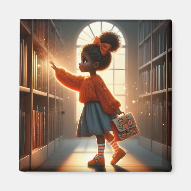 Vid Bibliotek - Orange Magnet (Framsidan)