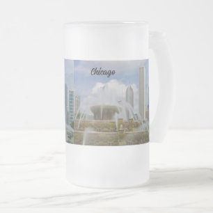 Vid Buckingham Fontän Frosted Glass Beer Mugg