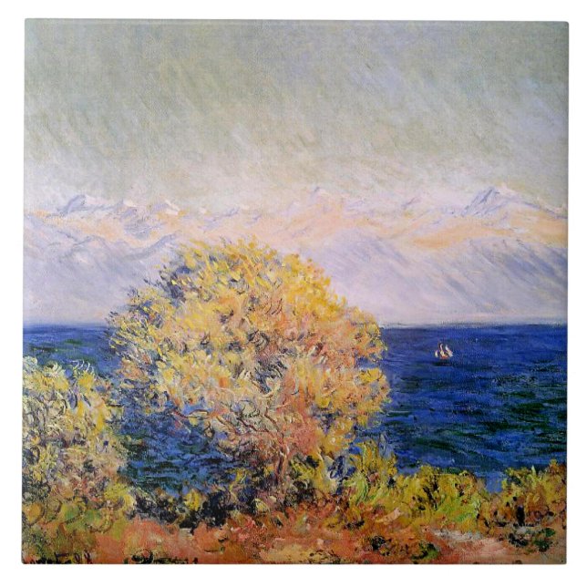 Vid Cap d'Antibes, Mistralvind, Kakelplatta (Framsidan)