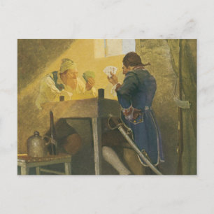 Vid Cards i Clunys bur av NC Wyeth Vykort