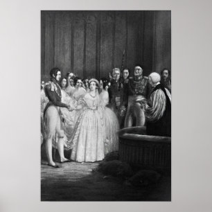 Vid ceremonin i bröllop poster