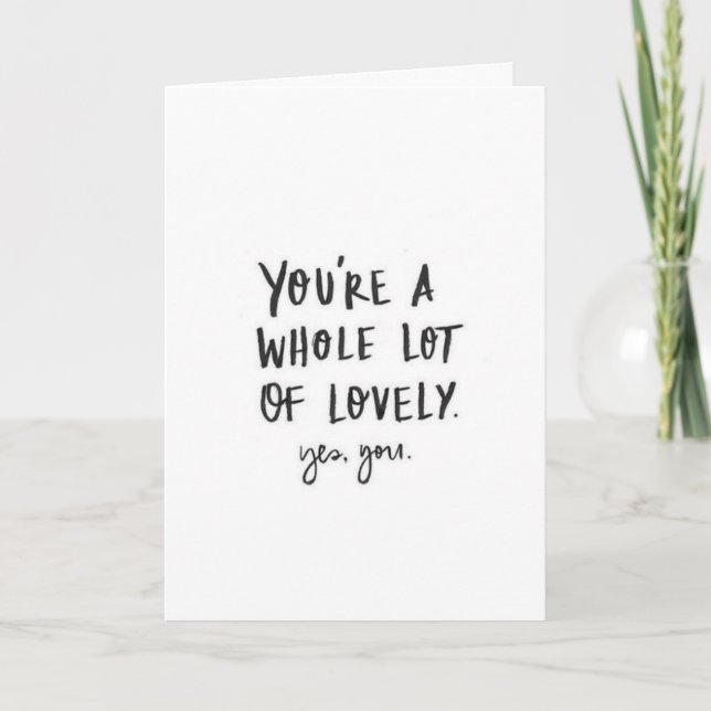 VID "CHRISTMAS" KOMMER DET ATT VARA "LOVELY" ATT V HELGKORT (Framsida)