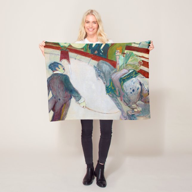 Vid cirkus, Lautrec Fleecefilt (På plats)