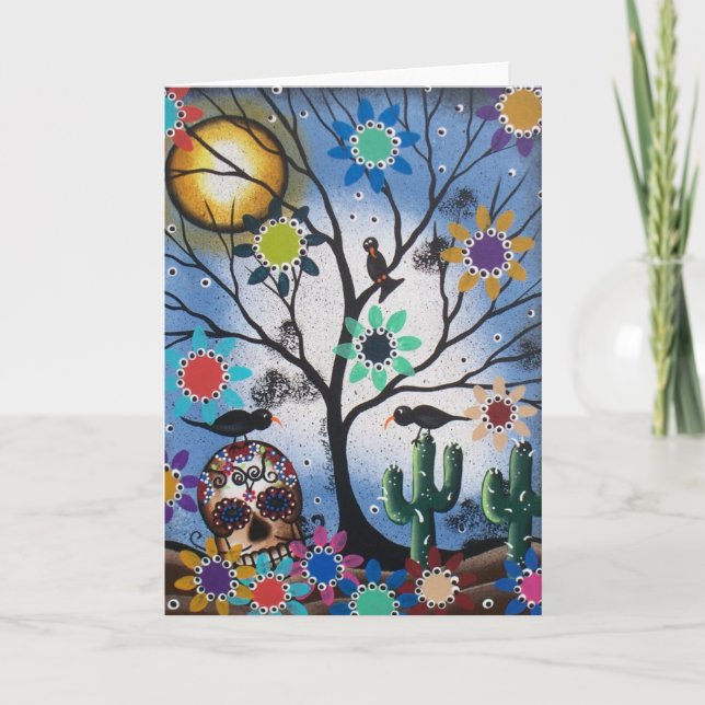 Vid den Lori Everett_ day of the dead mexikan, Kort (Framsida)