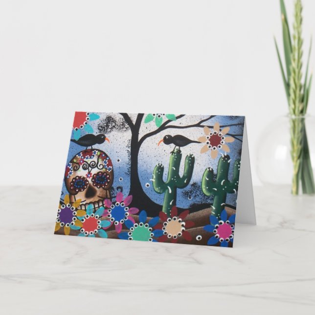 Vid den Lori Everett_ day of the dead mexikan, Kort (Framsida)