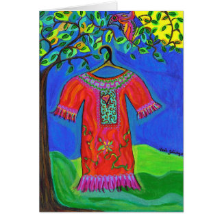 Vid det ljust av månen hälsningskort