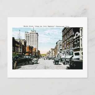 "Vid Dixie Highway", Chattanooga, Tenn. Vykort
