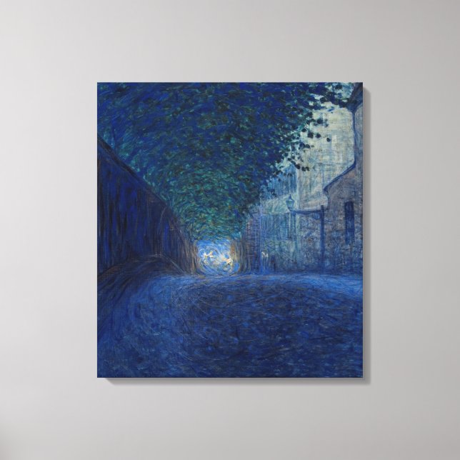 Vid Dusk (Nattlandskap) (kvällsscen) Canvastryck (Framsida)