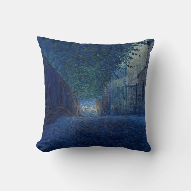 Vid Dusk (Nattlandskap) (kvällsscen) Kudde (Framsida)