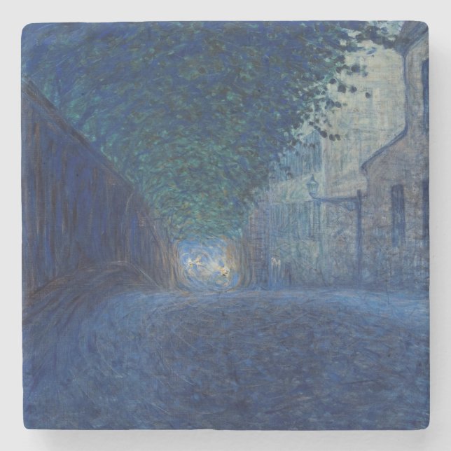 Vid Dusk (Nattlandskap) (kvällsscen) Stenunderlägg (Framsidan)