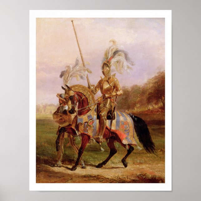 Vid Eglinton, Lord of the Tournament, 1840 (oil on Poster (Framsidan)
