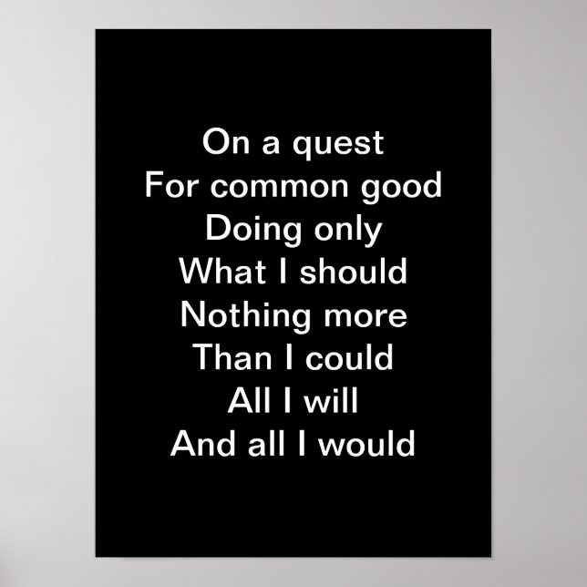 Vid en förfrågan poster (Framsidan)