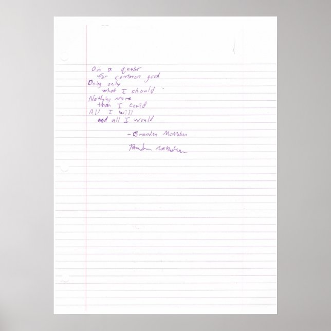 Vid en förfrågan poster (Framsidan)