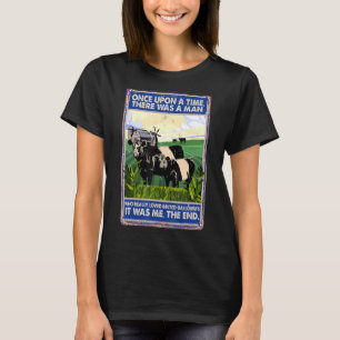 Vid en gång fanns det en man Cow under Gall T Shirt