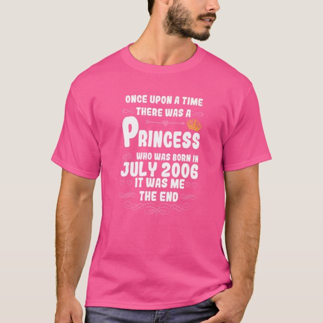 Vid en gång hölls en prinsessa i juli 2006 Bi T Shirt (Framsida)