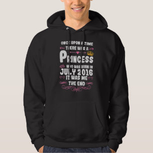 Vid en gång hölls en prinsessa i juli 2016 Bi Hoodie
