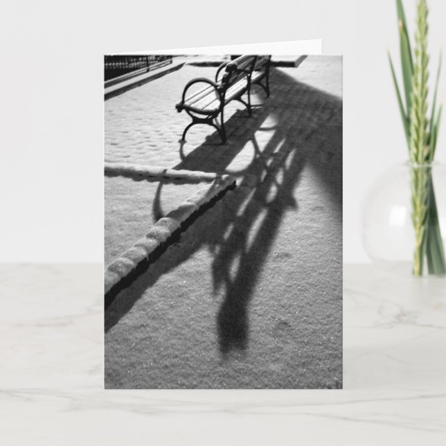 Vid en vinternatt - tomt Helgdag Helgkort (Framsida)