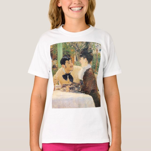 Vid Far Lathuilles Edouard Manet T Shirt (Framsida)