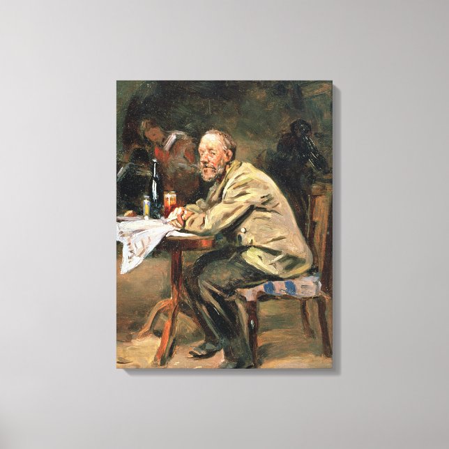 Vid Flaska Canvastryck (Framsida)