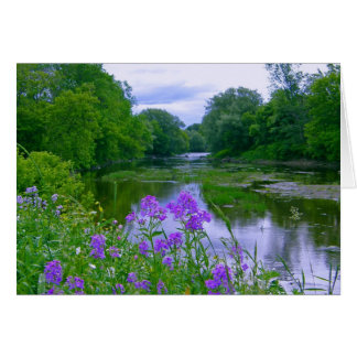 Vid floden hälsningskort