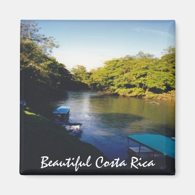 Vid floden i Beval Costa Rica Magnet (Framsidan)