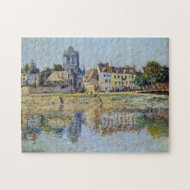 Vid floden Vernon Monet Fine Art Pussel (Horisontell)