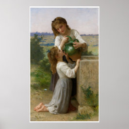 Vid Fontän William-Adolphe Bouguereau Poster