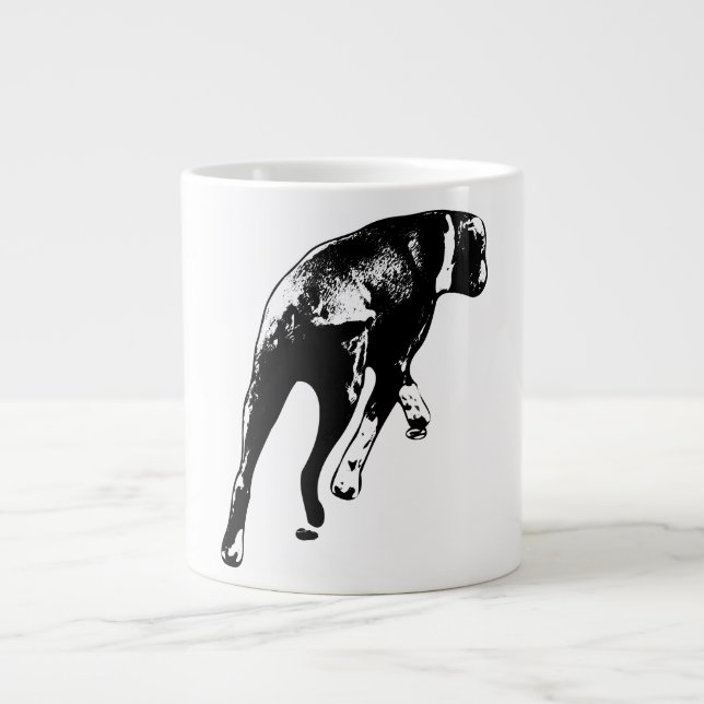 Vid förflyttning - Bläck, mittgång sväng Jumbo Mugg (Framsidan)