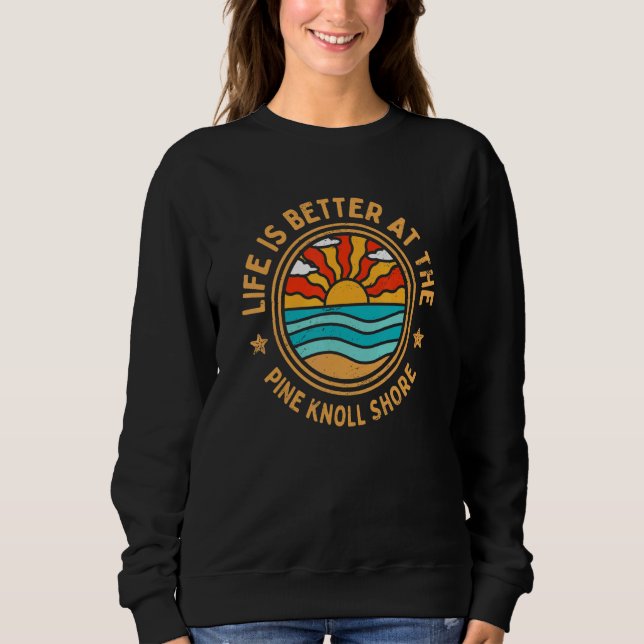 vid Gräs Knoll Shore Beach Humor T Shirt (Framsida)