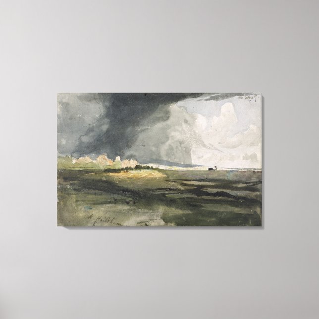 Vid Hailsham, Sussex: A Storm Approaching, 1821 (w Canvastryck (Framsida)