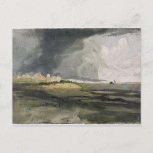 Vid Hailsham, Sussex: A Storm Approaching, 1821 (w Vykort