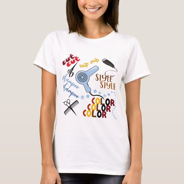 Vid Hair Salon T Shirt (Framsida)