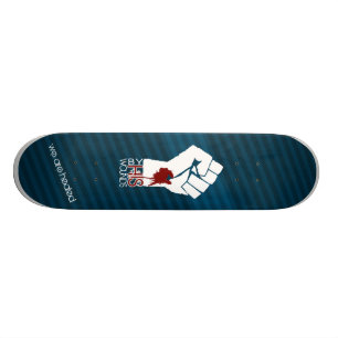 Vid HANS sår - blått Skateboard Bräda 21,5 Cm
