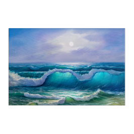 Vid havsmålning Lg. Akrylkonst